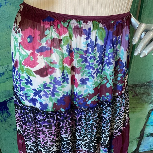 Lapis Bohemian Purple Maxi Skirt - Picture 2 of 7